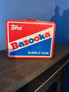 Topps Bazooka Bubble Gum Lunchbox - Red, Blue & White
